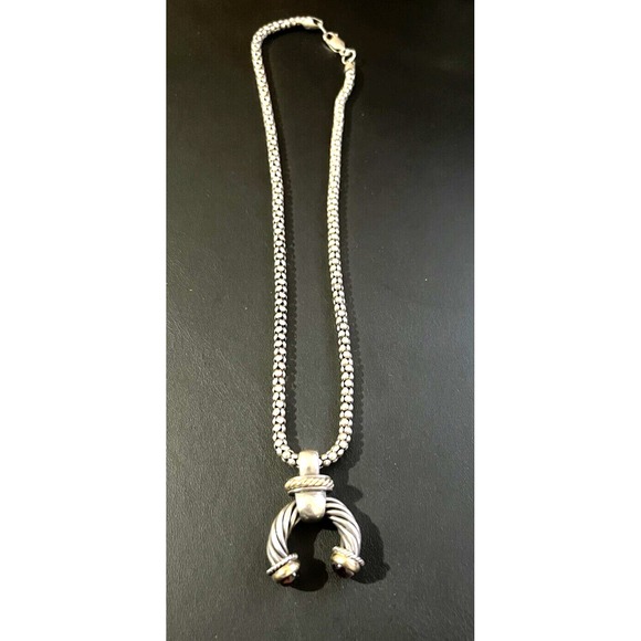 BJC Samuel Benham Sterling Silver 14k Gold Necklace chain